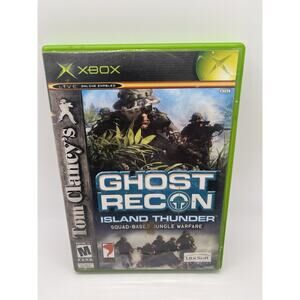 Ghost Recon: Island Thunder (Original Xbox) Black Label Cib Complete & Tested